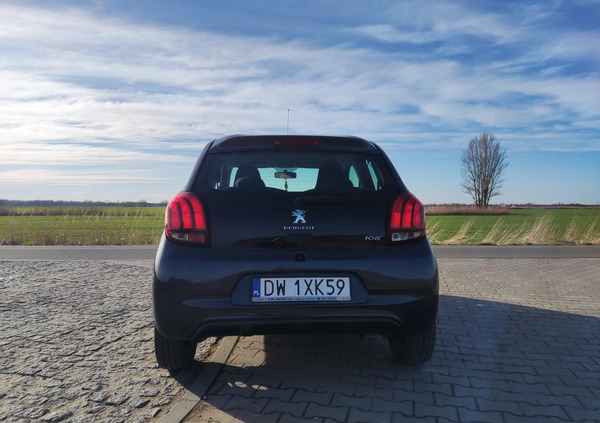 Peugeot 108 cena 30500 przebieg: 122000, rok produkcji 2017 z Wrocław małe 56